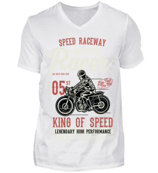 Motorrad Racer king of speed biker shirt