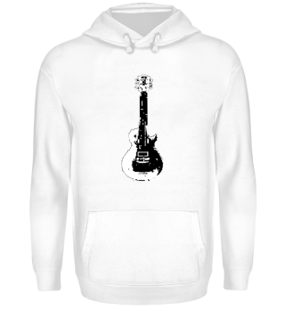 Gitarre in schwarz und weiß