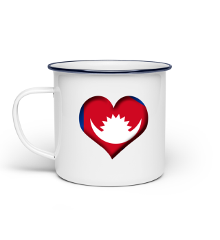 Nepal Herz Flagge