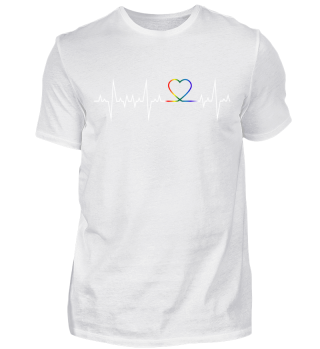 Gay Pride Heartbeat Shirt