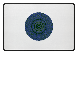 Circle Geometry Present Art Design Blue