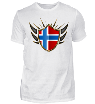 Norwegen-Norway Wappen Flagge 014