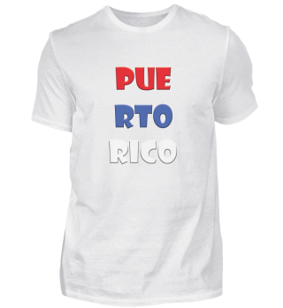 Puerto Rico Landesname mit Farben