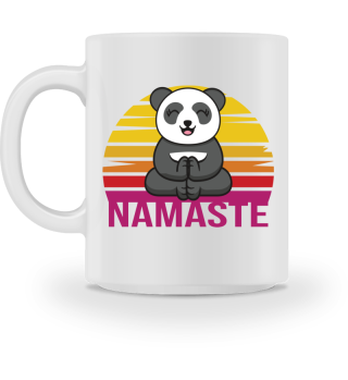 Panda Mädchen Yoga Namaste Meditation
