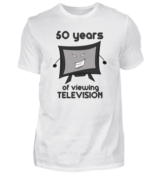 50-års fødselsdag ser tv