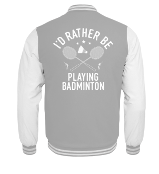 Badminton Player Playing College High School Team Clubshirt Cool Funny Comic Image Gift