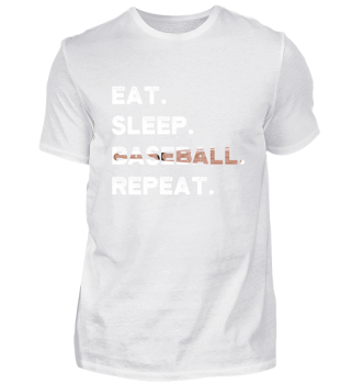 Eat Sleep Baseball Repeat Sport T-Shirt