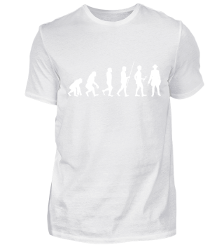 Evolution zum Polizisten - T-Shirt
