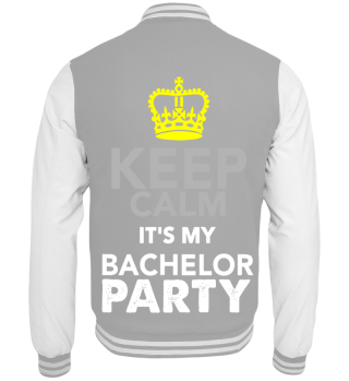 GIFT- KEEP CALM BACHELOR PARTY WHITE
