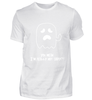 Not scary? Ghost. Halloween.