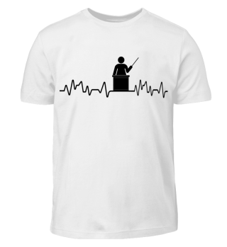 Heartbeat Lehrer - T-Shirt 