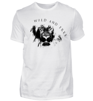 Lion - Wild And Free schwarz