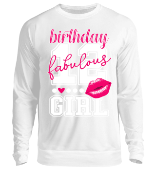birthday girl 12. Geburtstag pink Kiss 