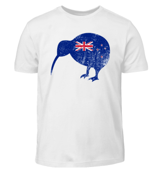 The Kiwi Bird New Zealand Flag