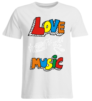 Love Music Shirt cool verrückt 