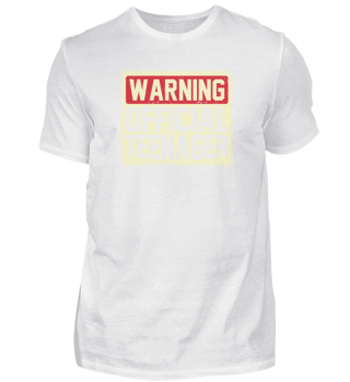Warning Official Teenager Geschenk