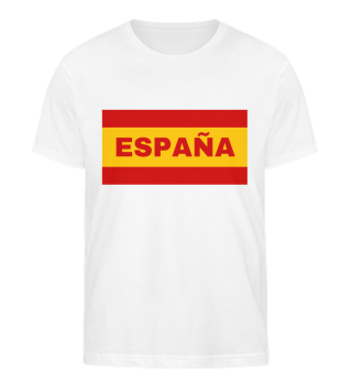 España in Spanish Flag Colors