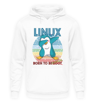Linux Cool Born To Be Root Cute Penguin Geek Admin