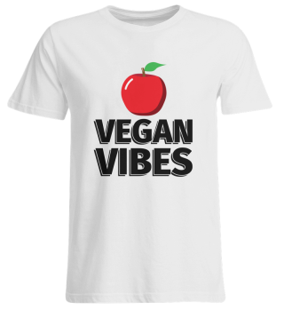 Vegan Vibes Apfel - Illustration