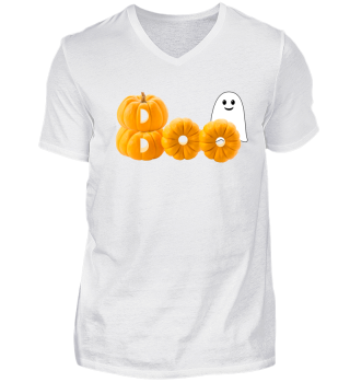 Witziger Geist Boo in Kürbis Halloween 