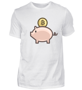 Bitcoin Münze Sparschwein BTC Krypto