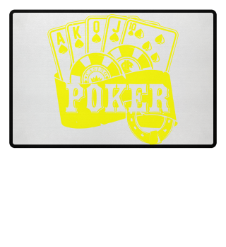 GIFT- POKER CARDS YELLOW