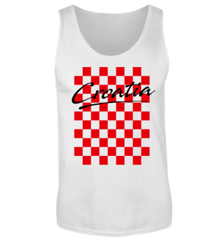Croatia Schachbrett Fußball Fan Shirt