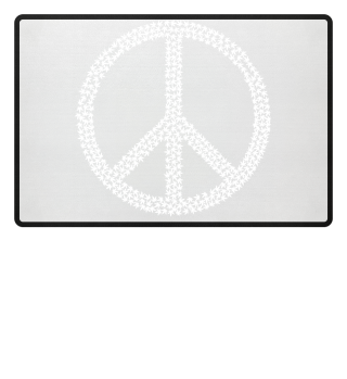 Peace Hanf Geschenk Weiß