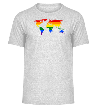 LGBT Regenbogen-Weltkarte