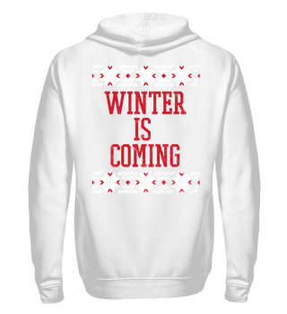 Winter is coming! - Ugly Christmas Sweater - Strickmuster - Schneeflocken - Geschenk - Gift Idea - Santa Claus