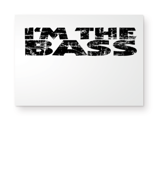 I'm the Bass Vintage Schwarz