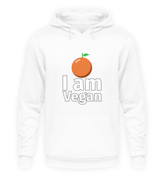 I am Vegan Orange - Illustration