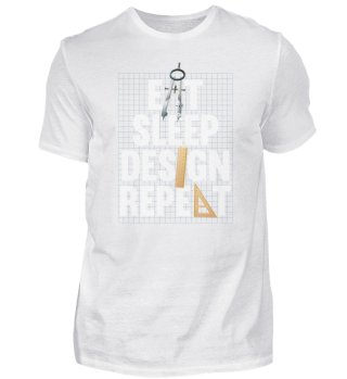 Eat Sleep Design Repeat Motiv für einen