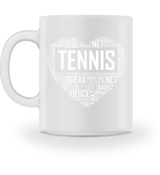 Tennis Lover Heart Love