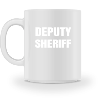 Deputy Sheriff Plain White Large Text De