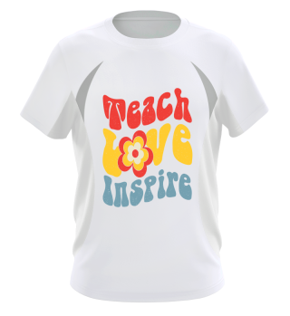 Teach Love Inspire - Retro Groovy Teacher