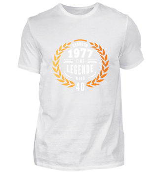40ter Geburtstag Legende Shirt