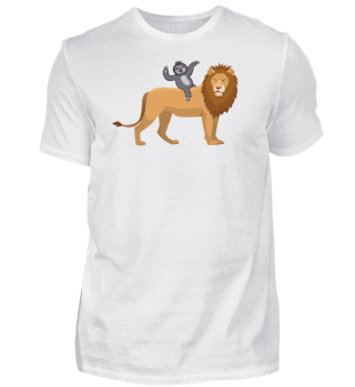 Sloth Riding A Lion Funny Animals