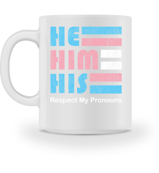 Transgender LGBTQ He Him Pronouns Pride T-Shirt