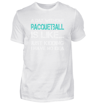 Lustiges Racquetball Spieler Shirt