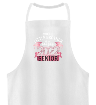Proud Little Brother Of An Amazing Senior of 2022 Classy Stunning Pink Diamond Themed Apparel