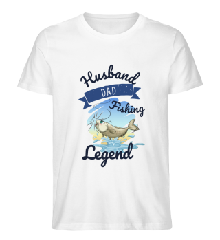 Husband Dad Fishing Legend Great for Fisherman And Cool Gift For Father's Day