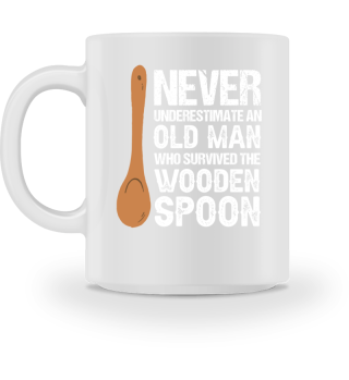 Funny Retro Vintage Wooden Spoon Survivor