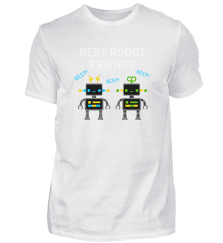 Roboter Beste Freunde Geek Geschenk