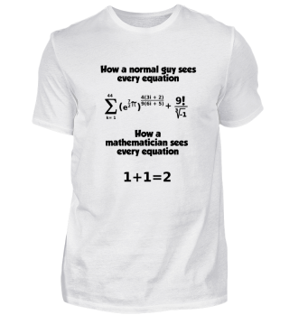 Mathematiker vs normale Person T-Shirt