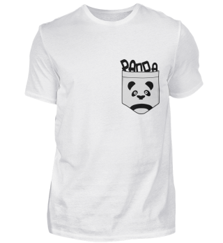 Panda als Hemdentasche