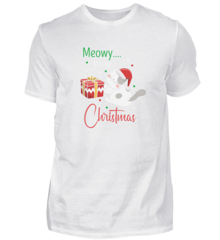 Meowy Meowy Christmas Retro Holiday Cat