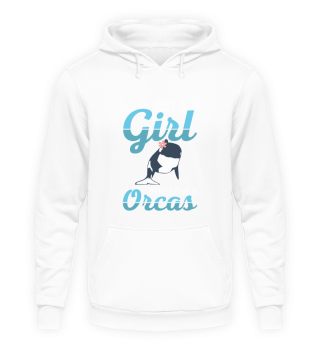 Just A Girl Who Loves Orcas Cute Killer Whales Design