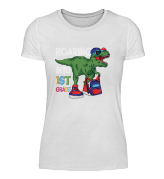 Roaring Into 1st Grade Student Dinosaur
