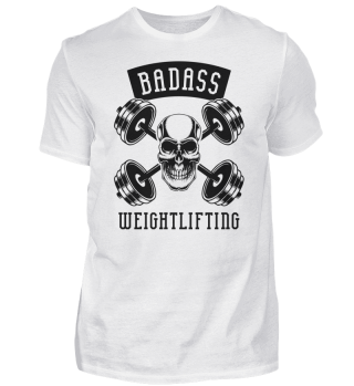 Badass Weightlifting - Bodybuilder, Gym, Skull
